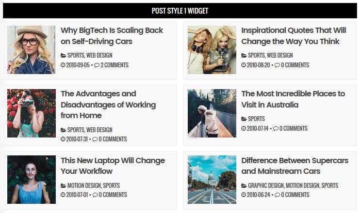 Post Style 1 Widget - Neat Mag Blogger Template