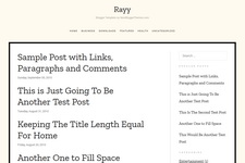 Rayy Blogger Theme