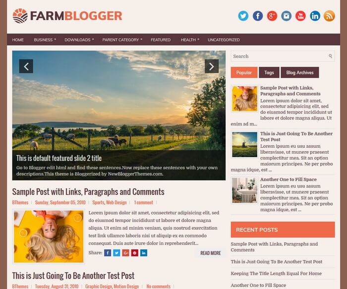 2 column blogger templates